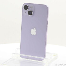 【中古】Apple(アップル) iPhone14 128GB パープル MPUY3J／A SIMフリー 【349-ud】