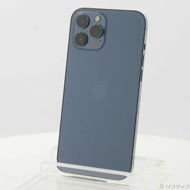 【中古】Apple(アップル) iPhone12 Pro Max 512GB パシフィックブルー MGD63J／A SoftBank 【384-ud】