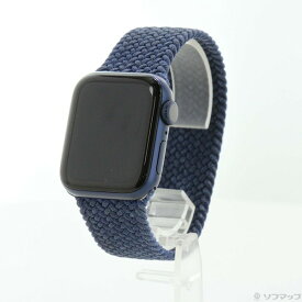 【中古】Apple(アップル) Apple Watch Series 6 GPS 40mm ブルーアルミニウムケース アトランティックブルーブレイデッドソロループ 【252-ud】