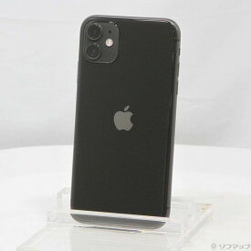 【中古】Apple(アップル) iPhone11 64GB ブラック MWLT2J／A SoftBank 【252-ud】