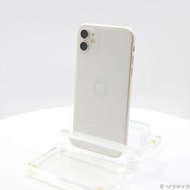 【中古】Apple(アップル) iPhone11 128GB ホワイト MWM22J／A SIMフリー 【305-ud】