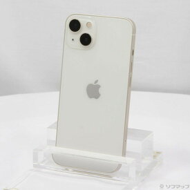 【中古】Apple(アップル) iPhone13 128GB スターライト MLND3J／A SIMフリー 【262-ud】