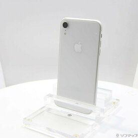 【中古】Apple(アップル) iPhoneXR 64GB ホワイト MT032J／A SIMフリー 【377-ud】