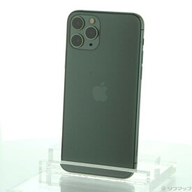 【中古】Apple(アップル) iPhone11 Pro 256GB ミッドナイトグリーン MWCC2J／A SIMフリー 【344-ud】