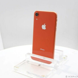 【中古】Apple(アップル) iPhoneXR 64GB コーラル MT0A2J／A SIMフリー 【377-ud】