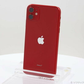 【中古】Apple(アップル) iPhone11 128GB プロダクトレッド MWM32J／A SIMフリー 【348-ud】