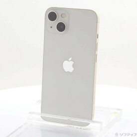 【中古】Apple(アップル) iPhone13 128GB スターライト MLND3J／A SIMフリー 【349-ud】