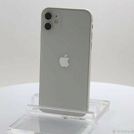 【中古】Apple(アップル) iPhone11 128GB ホワイト MWM22J／A SIMフリー 【349-ud】
