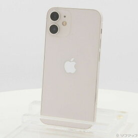 【中古】Apple(アップル) iPhone12 mini 128GB ホワイト MGDM3J／A SIMフリー 【262-ud】