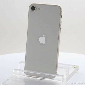 【中古】Apple(アップル) iPhone SE 第3世代 64GB スターライト MMYD3J／A SIMフリー 【352-ud】