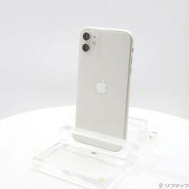 【中古】Apple(アップル) iPhone11 128GB ホワイト MWM22J／A SIMフリー 【196-ud】