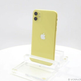 【中古】Apple(アップル) iPhone11 128GB イエロー MWM42J／A SIMフリー 【352-ud】