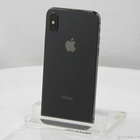 【中古】Apple(アップル) iPhoneX 256GB スペースグレイ MQC12J／A SIMフリー 【295-ud】