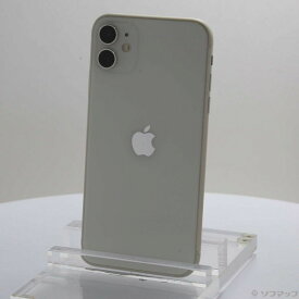【中古】Apple(アップル) iPhone11 64GB ホワイト MHDC3J／A SIMフリー 【349-ud】