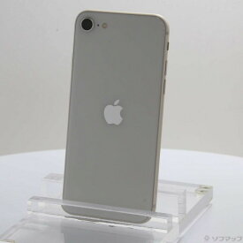 【中古】Apple(アップル) iPhone SE 第3世代 64GB スターライト MMYD3J／A SIMフリー 【384-ud】
