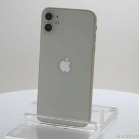 【中古】Apple(アップル) iPhone11 128GB ホワイト MWM22J／A SIMフリー 【295-ud】