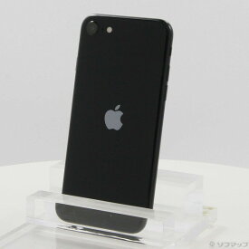 【中古】Apple(アップル) iPhone SE 第3世代 64GB ミッドナイト MMYC3J／A SIMフリー 【384-ud】