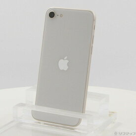 【中古】Apple(アップル) iPhone SE 第3世代 64GB スターライト MMYD3J／A SIMフリー 【220-ud】