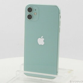【中古】Apple(アップル) iPhone11 64GB グリーン MWLY2J／A SIMフリー 【252-ud】