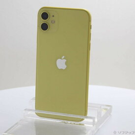 【中古】Apple(アップル) iPhone11 128GB イエロー MWM42J／A SIMフリー 【269-ud】