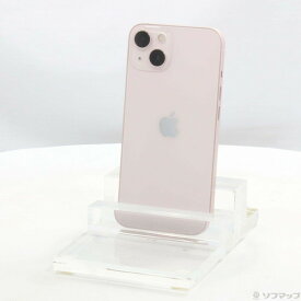 【中古】Apple(アップル) iPhone13 128GB ピンク MLNE3J／A SIMフリー 【297-ud】