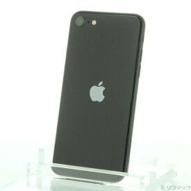 【中古】Apple(アップル) iPhone SE 第3世代 64GB ミッドナイト MMYC3J／A SIMフリー 【262-ud】