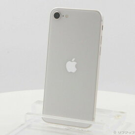 【中古】Apple(アップル) iPhone SE 第3世代 64GB スターライト MMYD3J／A SIMフリー 【305-ud】