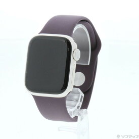 【中古】Apple(アップル) Apple Watch Series 7 GPS 41mm スターライトアルミニウムケース ダークチェリースポーツバンド 【295-ud】
