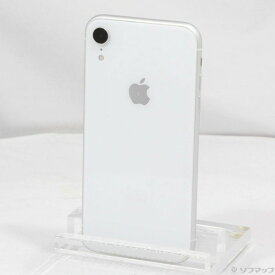 【中古】Apple(アップル) iPhoneXR 64GB ホワイト MT032J／A SoftBank 【295-ud】