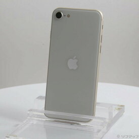 【中古】Apple(アップル) iPhone SE 第3世代 64GB スターライト MMYD3J／A SIMフリー 【371-ud】