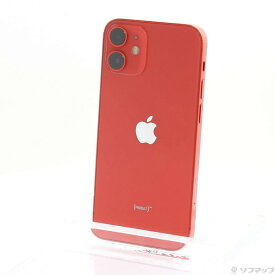 【中古】Apple(アップル) iPhone12 mini 128GB プロダクトレッド MGDN3J／A SIMフリー 【247-ud】
