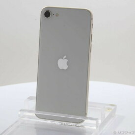 【中古】Apple(アップル) iPhone SE 第3世代 64GB スターライト MMYD3J／A SIMフリー 【348-ud】