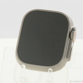 【中古】Apple(アップル) Apple Watch Ultra GPS + Cellular 49mm チタニウムケース バンド無し 【371-ud】