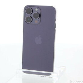 【中古】Apple(アップル) iPhone14 Pro Max 256GB ディープパープル MQ9E3J／A SIMフリー 【305-ud】