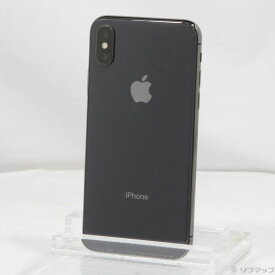 【中古】Apple(アップル) iPhoneX 256GB スペースグレイ NQC12J／A SIMフリー 【344-ud】
