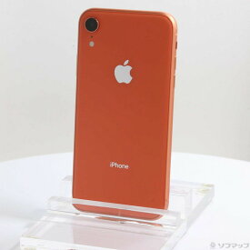 【中古】Apple(アップル) iPhoneXR 64GB コーラル MT0A2J／A SIMフリー 【384-ud】