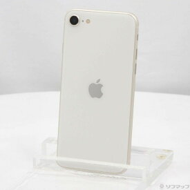 【中古】Apple(アップル) iPhone SE 第3世代 64GB スターライト MMYD3J／A SIMフリー 【196-ud】