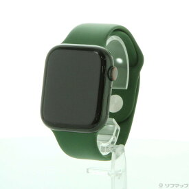 【中古】Apple(アップル) Apple Watch Series 7 GPS + Cellular 45mm グリーンアルミニウムケース クローバースポーツバンド 【297-ud】