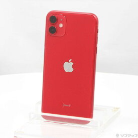 【中古】Apple(アップル) iPhone11 64GB プロダクトレッド MWLV2J／A SIMフリー 【305-ud】