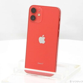【中古】Apple(アップル) iPhone12 mini 64GB プロダクトレッド MGAE3J／A SIMフリー 【381-ud】