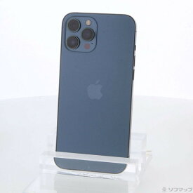 【中古】Apple(アップル) iPhone12 Pro Max 256GB パシフィックブルー MGD23J／A SIMフリー 【371-ud】