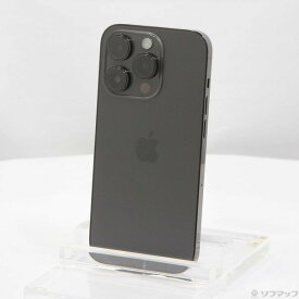 【中古】Apple(アップル) iPhone14 Pro 128GB スペースブラック MPXU3J／A SIMフリー 【377-ud】