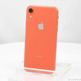 【中古】Apple(アップル) iPhoneXR 64GB コーラル MT0A2J／A SIMフリー 【196-ud】
