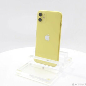 【中古】Apple(アップル) iPhone11 64GB イエロー MWLW2J／A SIMフリー 【371-ud】