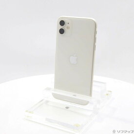 【中古】Apple(アップル) iPhone11 64GB ホワイト MWLU2J／A SIMフリー 【269-ud】