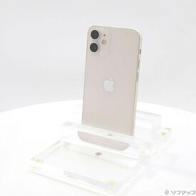 【中古】Apple(アップル) iPhone12 mini 128GB ホワイト MGDM3J／A SIMフリー 【344-ud】