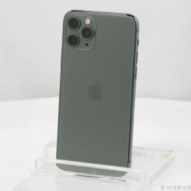 【中古】Apple(アップル) iPhone11 Pro 256GB ミッドナイトグリーン MWCC2J／A SIMフリー 【258-ud】