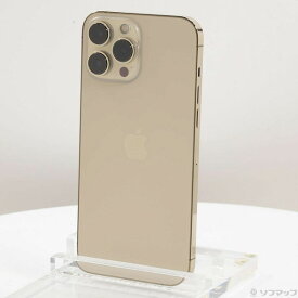 【中古】Apple(アップル) iPhone13 Pro Max 128GB ゴールド MLJ63J／A SIMフリー 【368-ud】