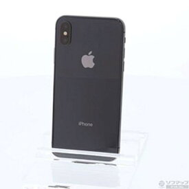 【中古】Apple(アップル) iPhoneX 256GB スペースグレイ MQC12J／A SIMフリー 【295-ud】
