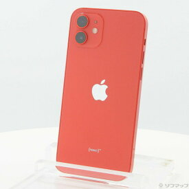 【中古】Apple(アップル) iPhone12 64GB プロダクトレッド MGHQ3J／A SIMフリー 【381-ud】